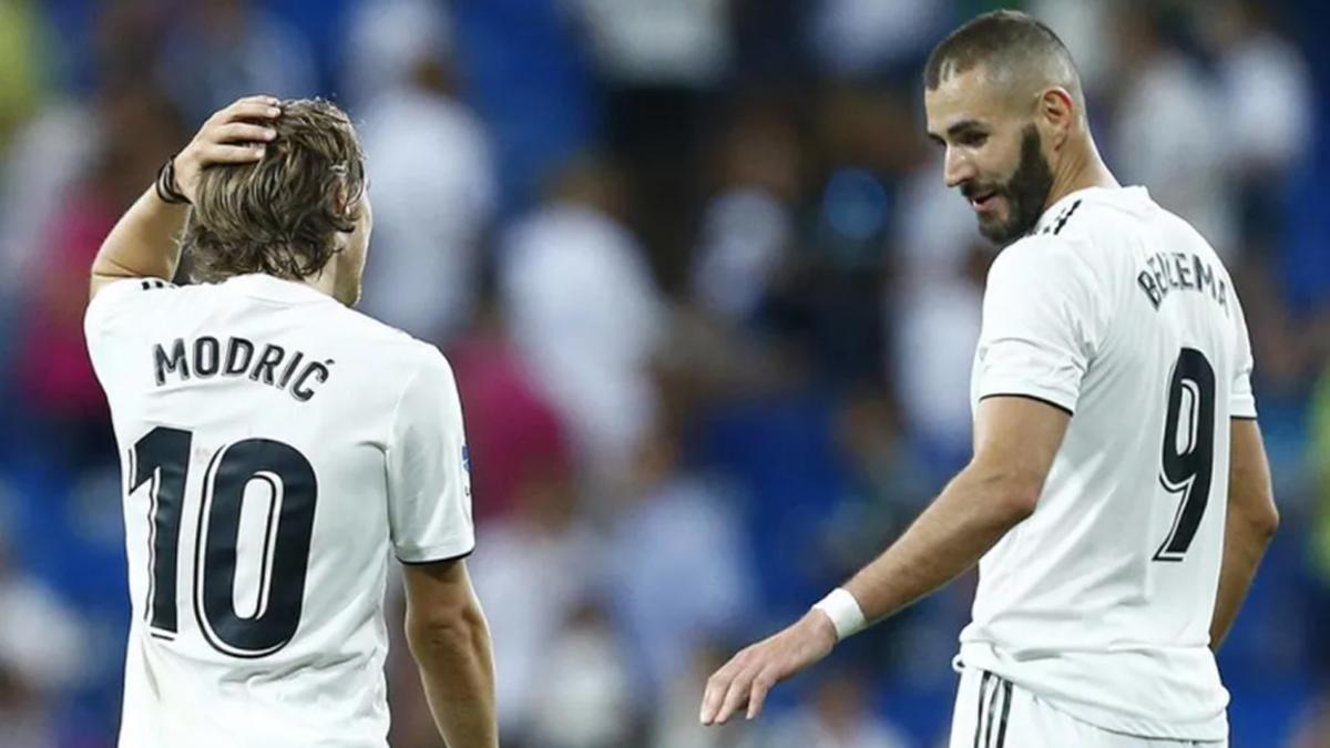 Modric y Benzema, con el Madrid