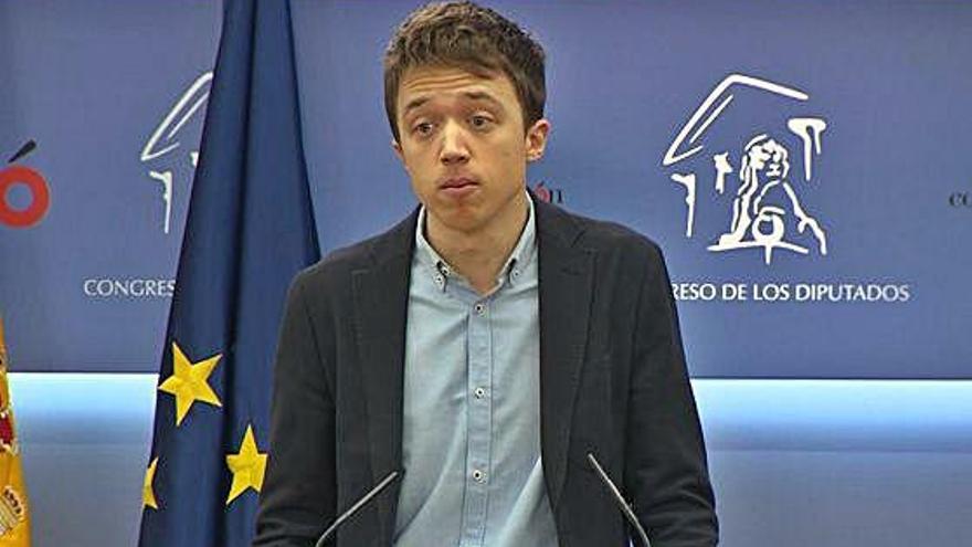 Errejón va anunciar que deixa l&#039;acta al Congrés.