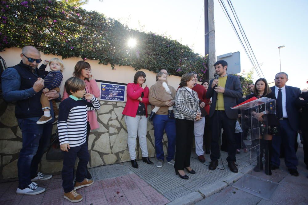 Edmundo Seva ya tiene su calle en Sant Joan d'Alacant