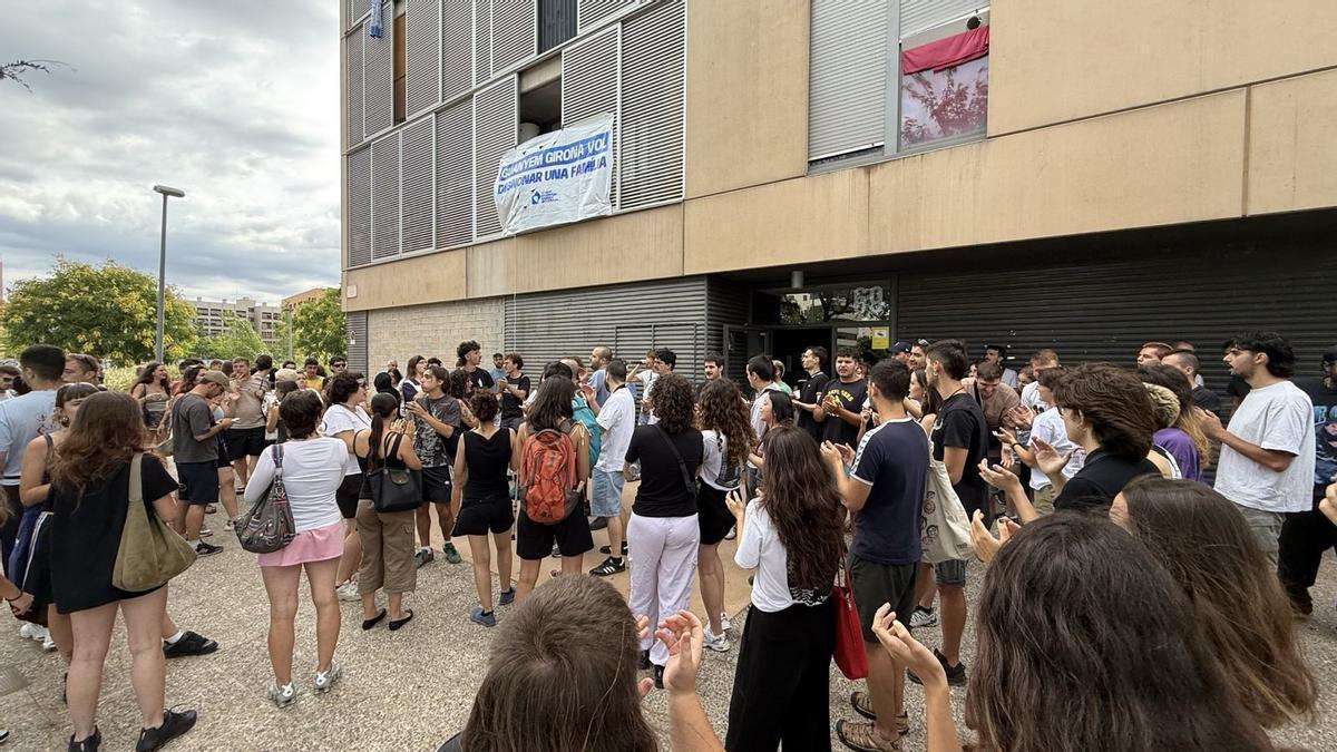 Un dels desnonaments que el sindicat ha intentat aturar.