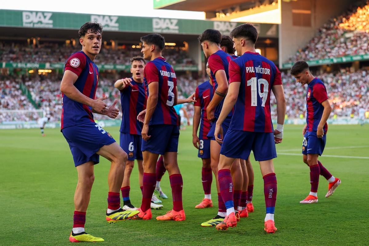 Córdoba - Barça Atlétic, el partido del playoff de ascenso a Segunda división, en imágenes.