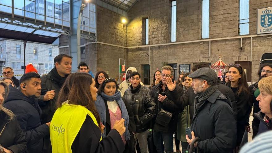 Así se ha vivido la avería que ha dejado sin trenes la estación de A Coruña