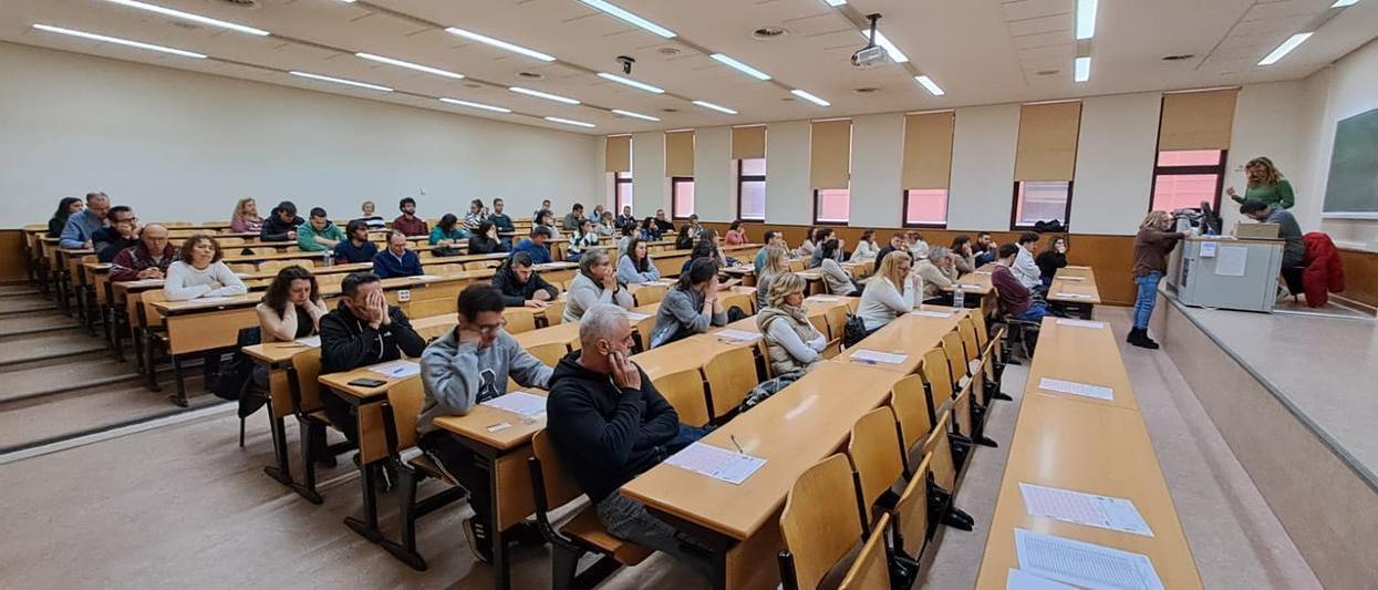 Opositores durante un examen en un proceso selectivo anterior.