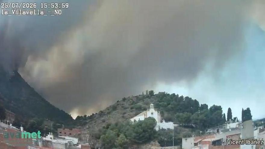 Un timelapse muestra el paso del incendio por la Vilavella