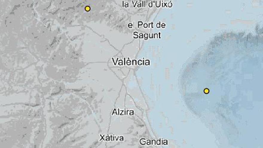 El litoral de Sueca registra un nou terratrémol