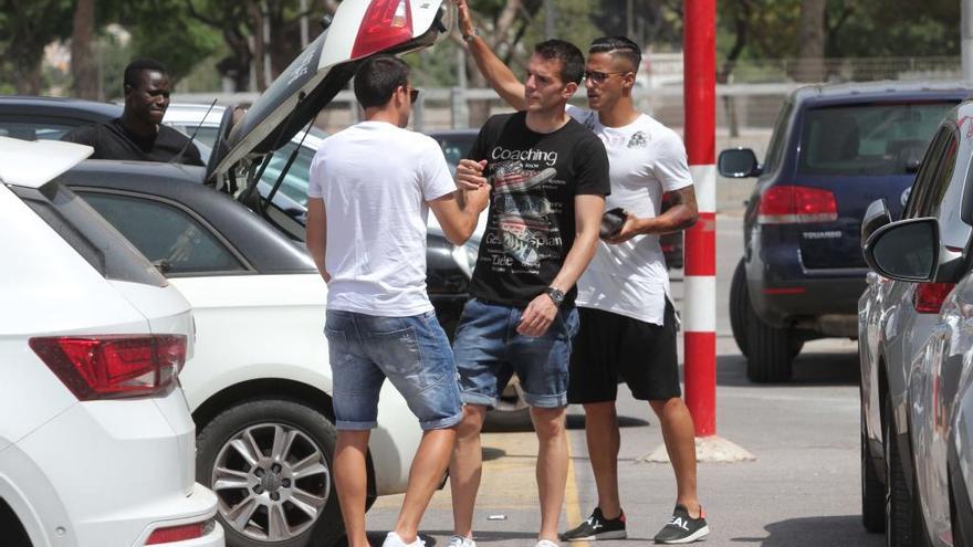 Despedida de los jugadores en el Cartagonova