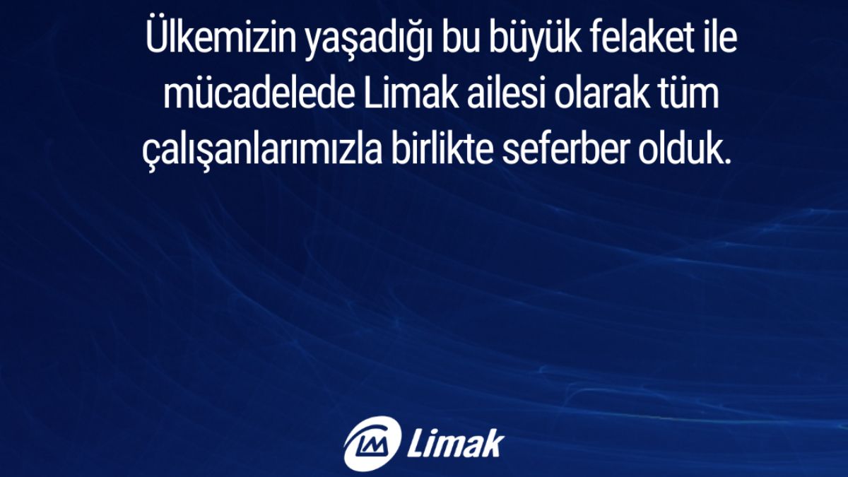 El comunicado de Limak sobre el terremoto de Tuquía