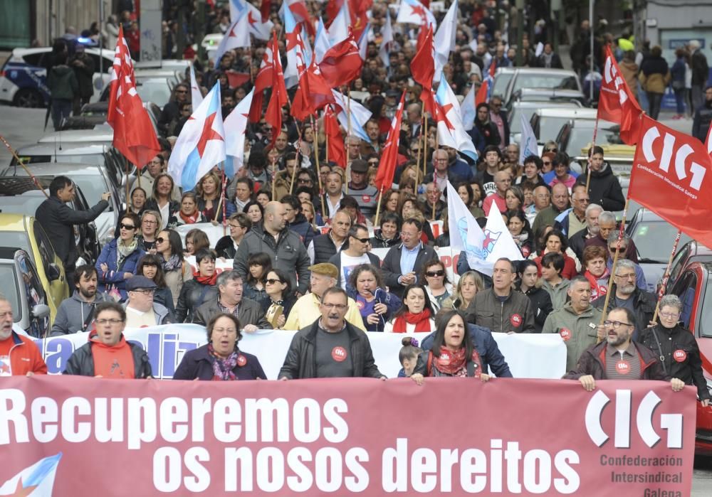 Manifestación de la CIG en A Coruña.