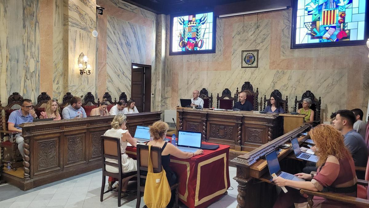 Una intervenció de Ramon Caballé, durant el ple ordinari del juliol a Berga