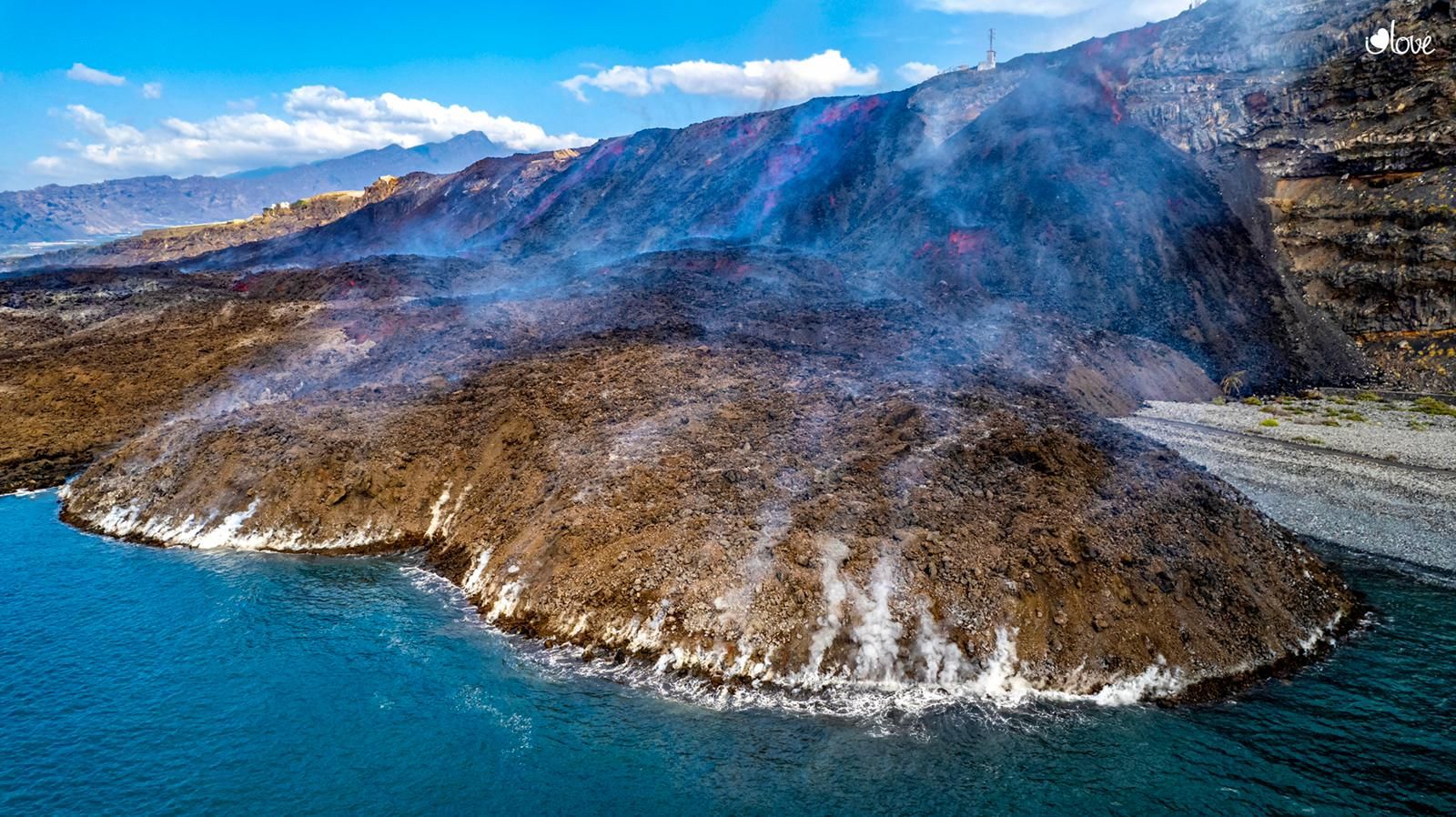 Nueva fajana en la costa oeste de La Palma