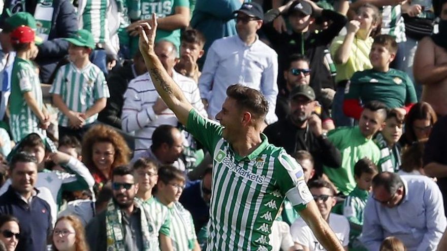 Joaquín, en un partido con el Betis.