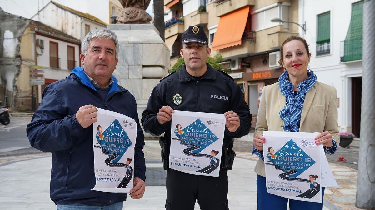 Coín quiere fomentar que los niños vayan andando al cole.