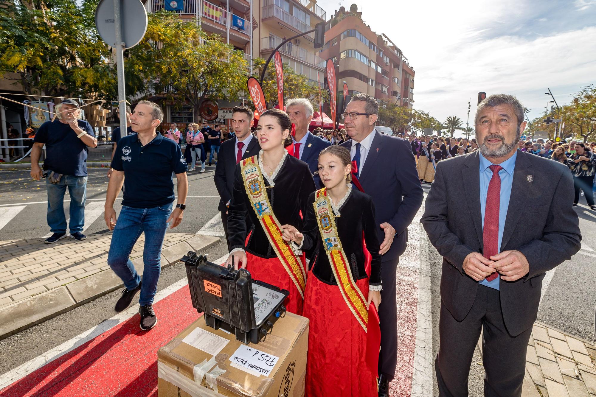 Segunda Mascletá en honor a Sant Jaume en las Fiestas de Benidorm