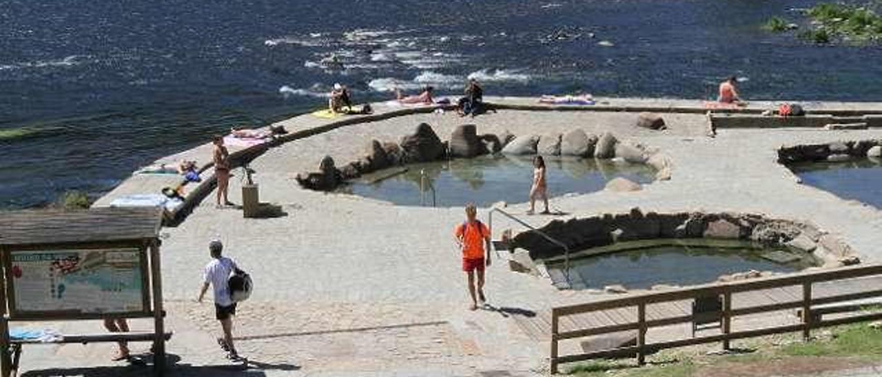 Zona de las termas en O Muíño das Veigas. // Iñaki Osorio