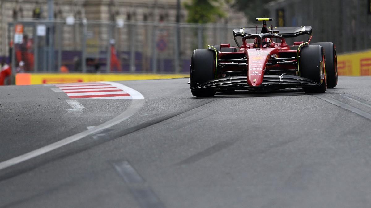 Sainz durante el GP de Azerbaiyán