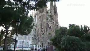 Visita a la Sagrada Família dels impulsors del primer congrés mundial sobre Gaudí.