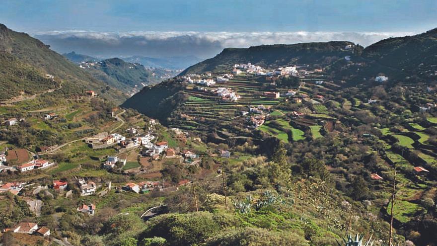 Imagen actual del caserío de Las Lagunetas, en la zona del Palmar, en el municipio tinerfeño de Buenavista del Norte.