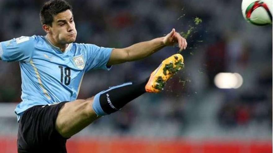 Cotugno, con la selección juvenil de Uruguay.