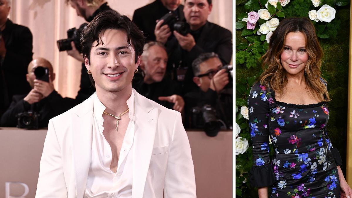 Jennifer Grey y Hudson Williams