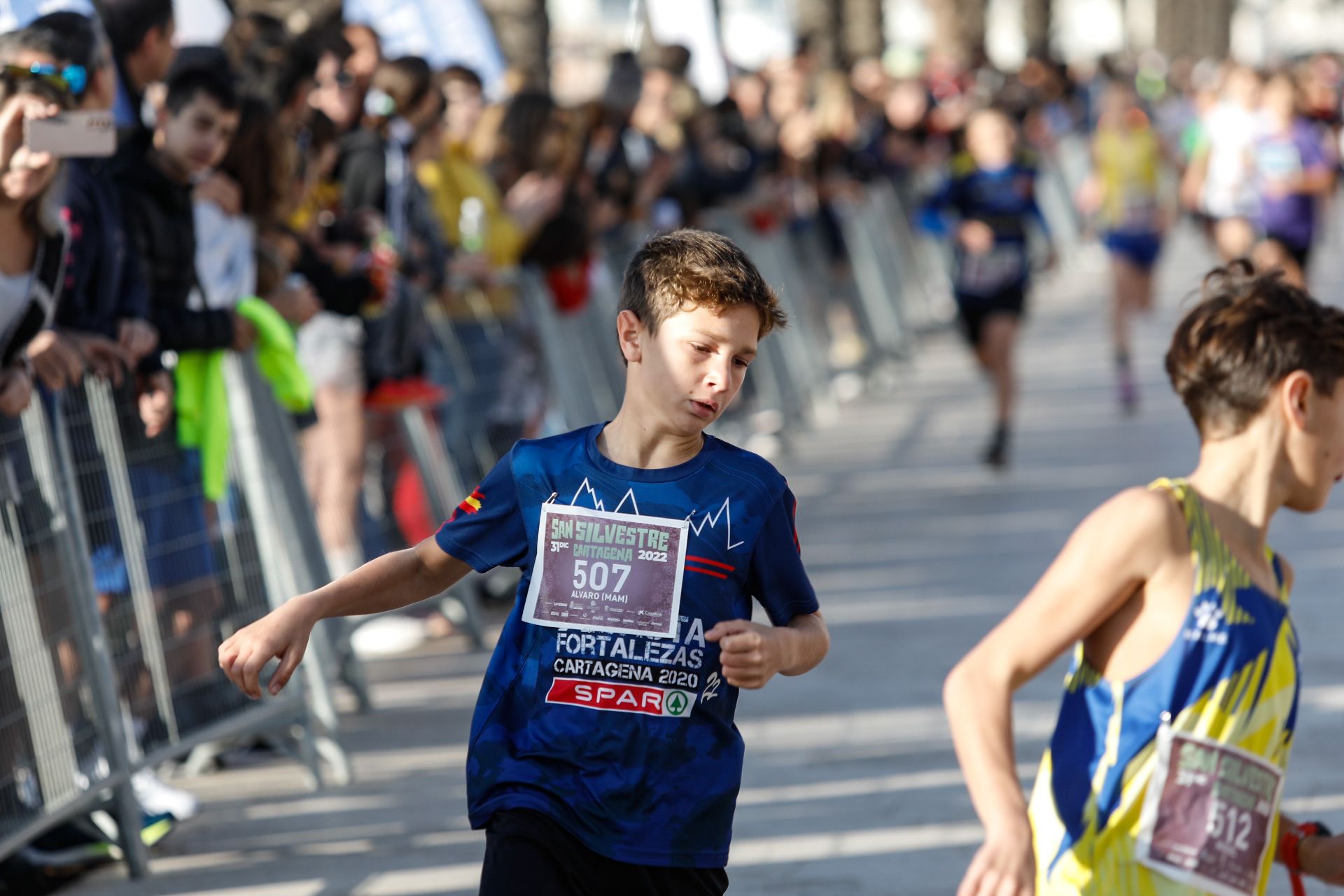 San Silvestre 2022 de niños en Cartagena