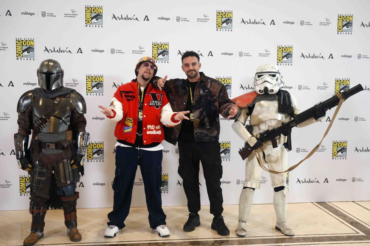 Presentación de San Diego Comic-Con Málaga 2025. Participa el presidente de la Junta de Andalucía, Juanma Moreno; el alcalde de Málaga, Francisco de la Torre; el presidente de Dentsu Media & Performance, Jaime López-Francos; y el chief Communications & Strategy Officer de Comic-Con International, David Glanzer