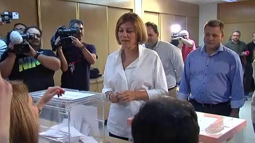 Cospedal vota en Albacete