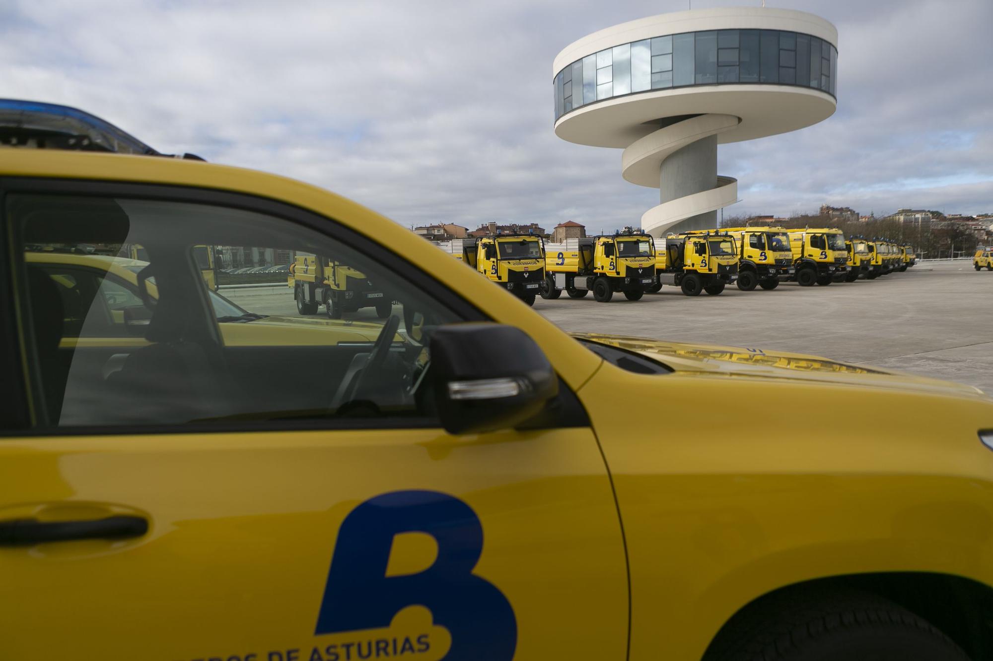 Así son los nuevos camiones de bomberos de Asturias