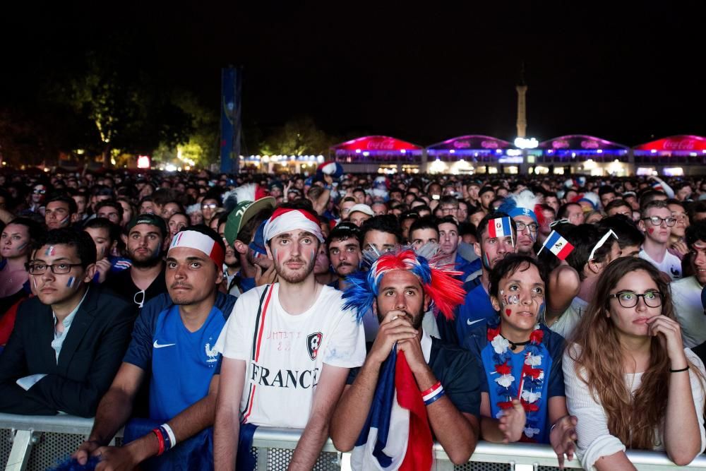 La afición de Francia, desolada