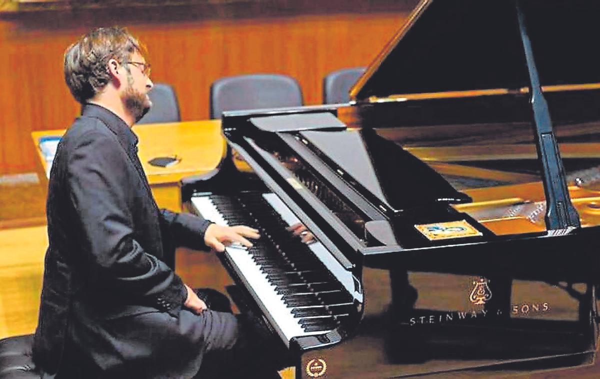 El pianista Manuel López, durante un concierto. |  Cedida