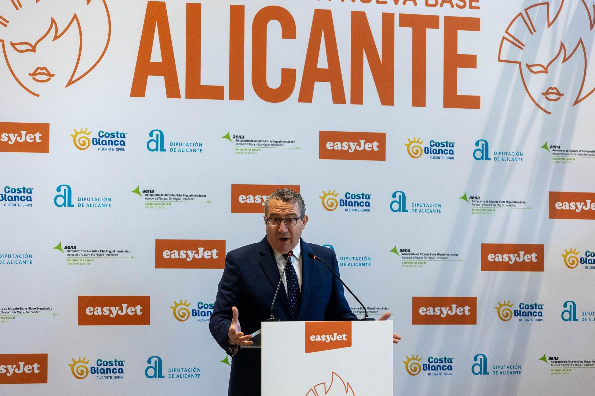 Presentación de la nueva base de Easyjet en el Aeropuerto de Alicante-Elche Miguel Hernández