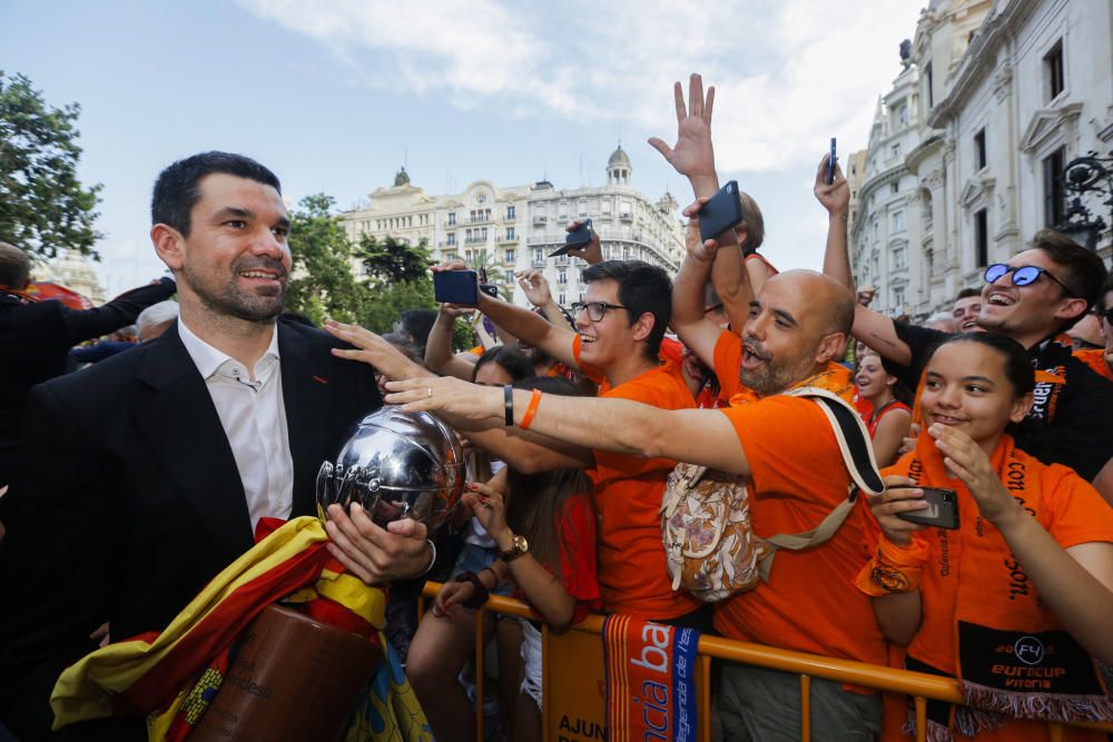 Actos de celebración del Valencia Basket