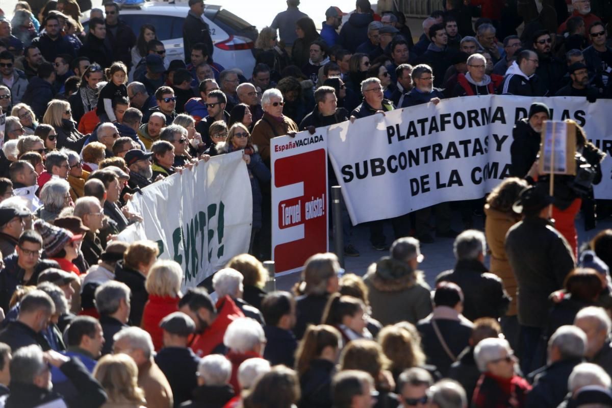 Manifestación en Andorra por una transición justa