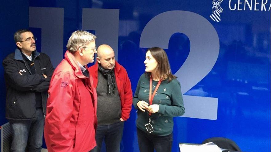 Puig y Ángel, en el centro de emergencias.