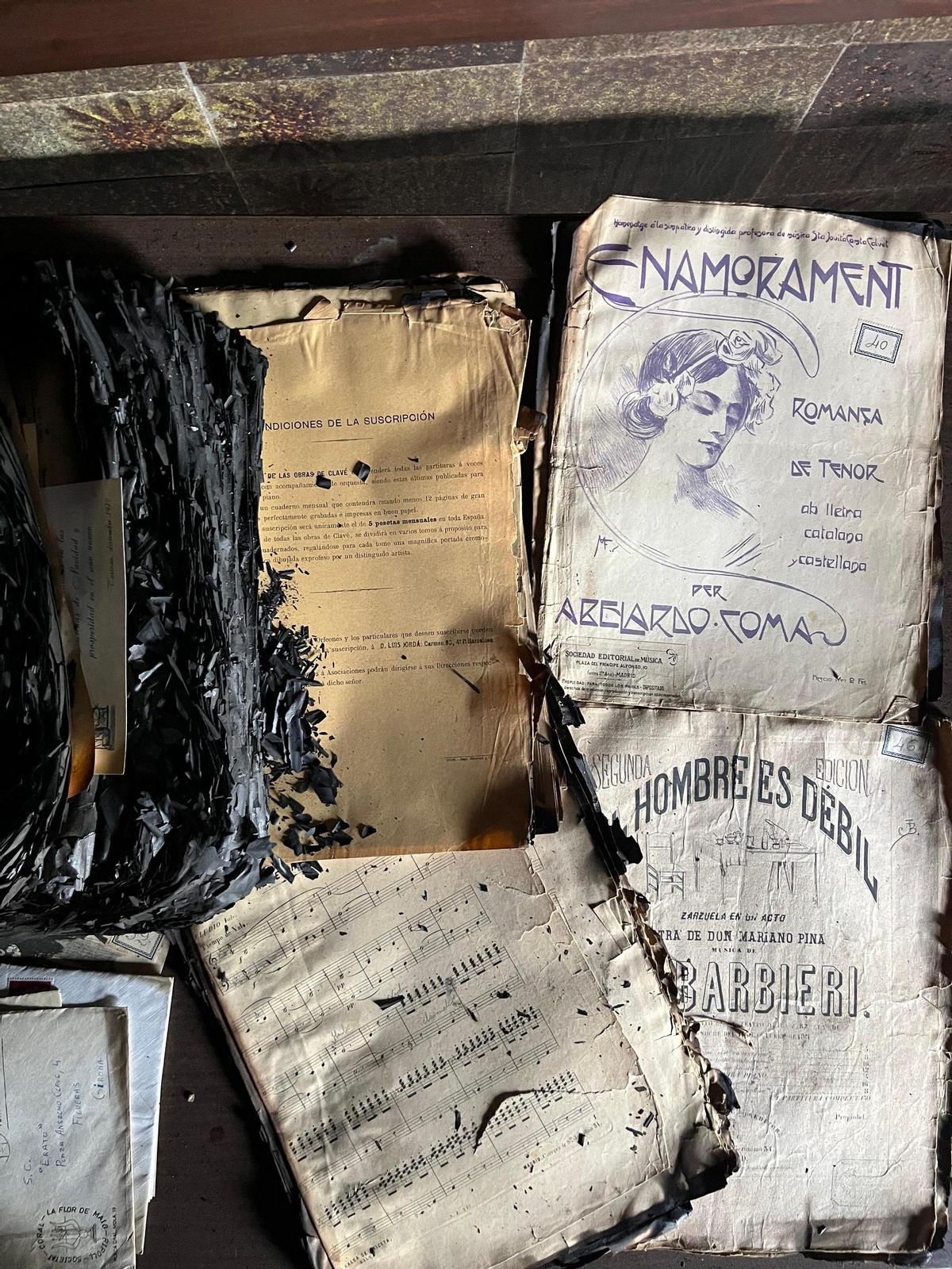 Material afectat per l'incendi de 2025