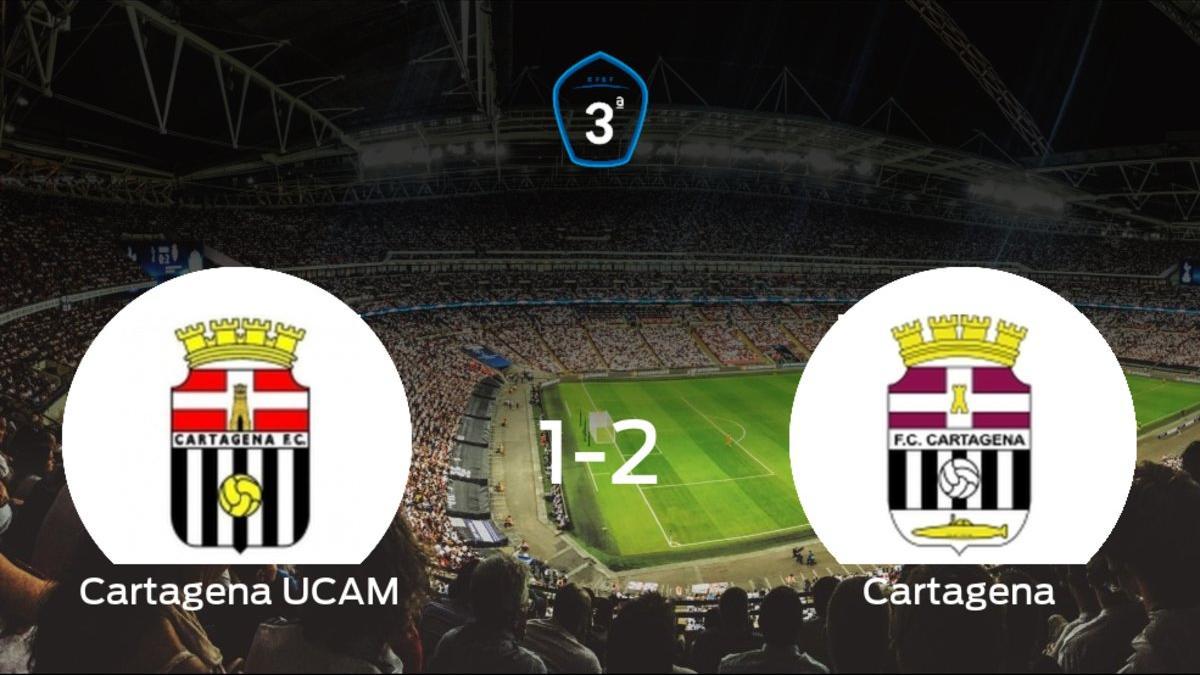 El Cartagena B se queda con los tres puntos tras derrotar 1-2 al Cartagena F.C. UCAM