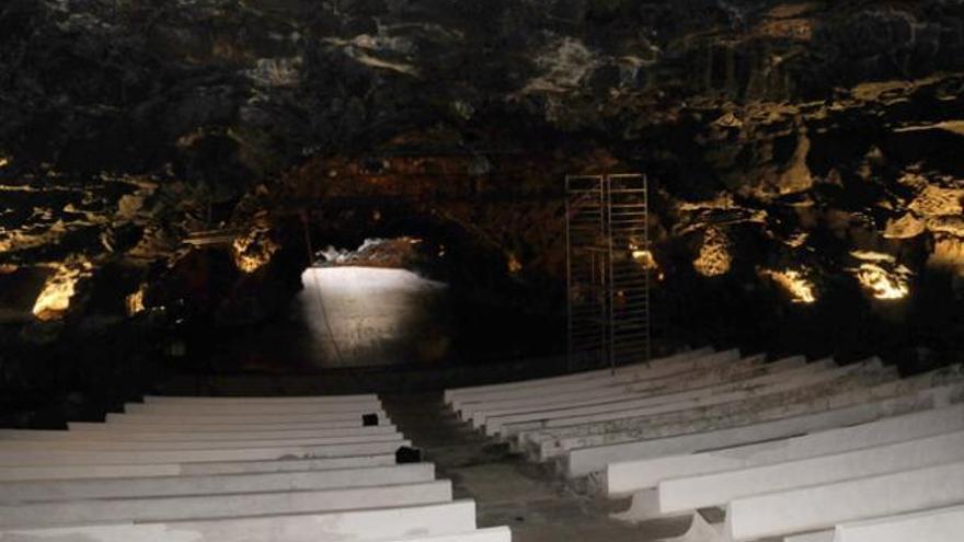 El auditorio de Los Jameos del Agua, ayer. | adriel perdomo