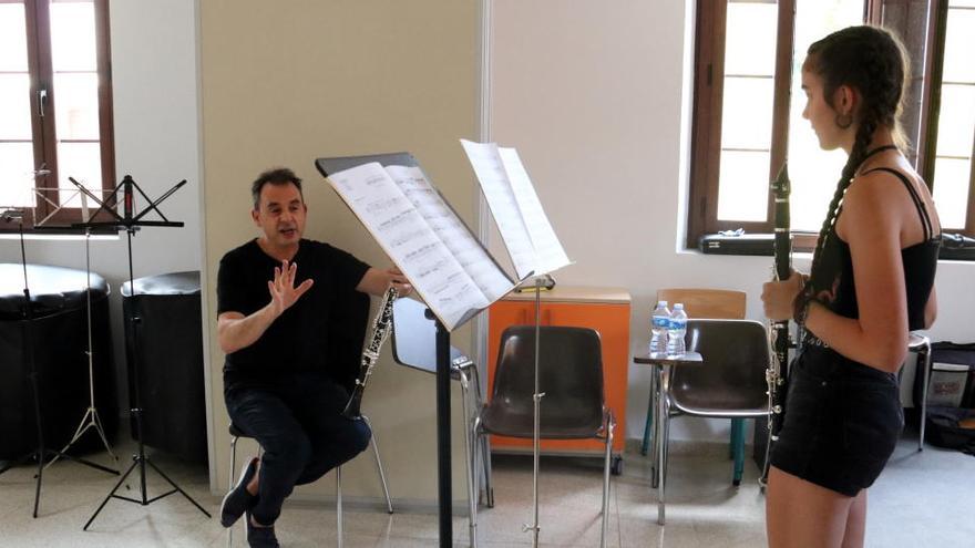 Una classe de clarinet de l&#039;Acadèmia Internacional de Música de Solsona