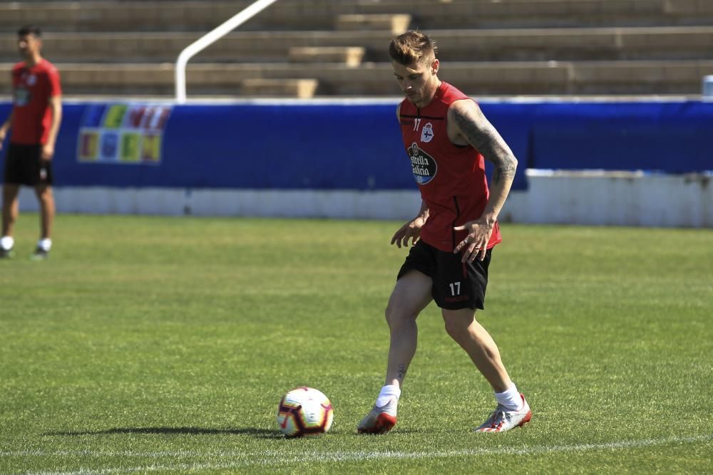 El Dépor prepara en Benidorm el partido del Elche