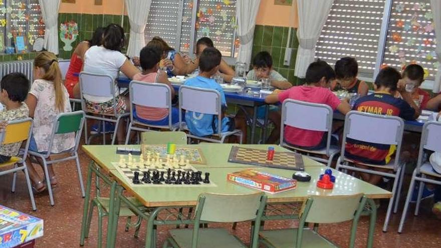 Algunos de los niños que han participado en el plan municipal.