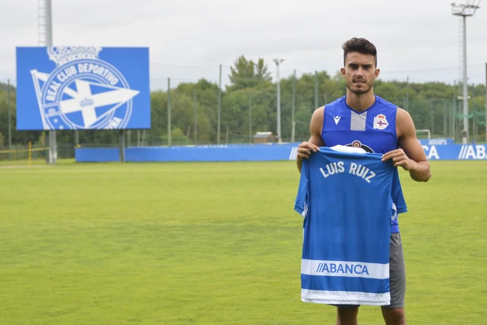 Presentación de Luis Ruiz con el Deportivo