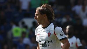 Luka Modric, en su debut con el AC Milan