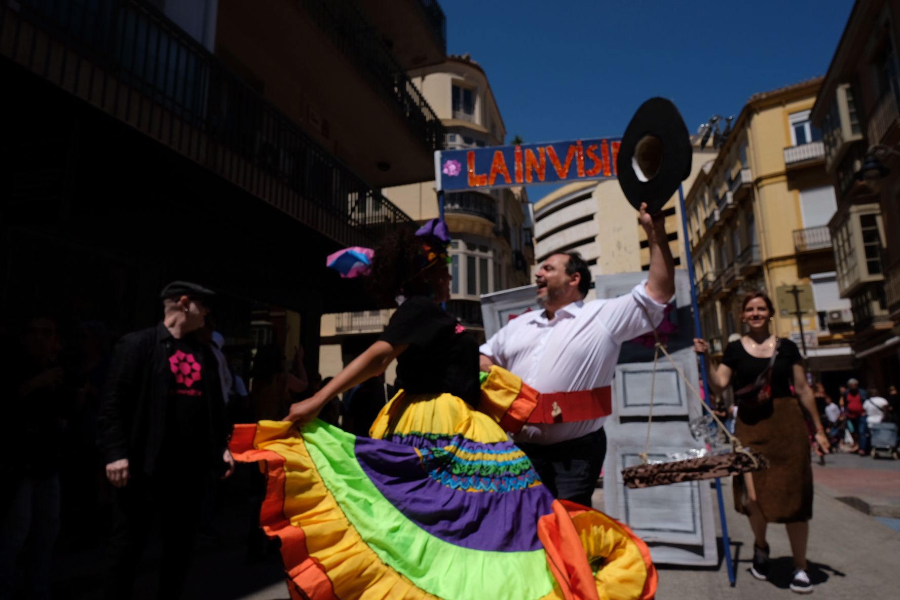 Manifestación de La Invisible contra su desalojo