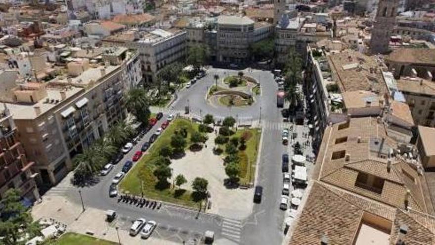 Vista general de la plaza de la Reina.