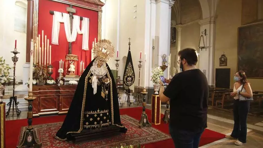 La Virgen de la Soledad ya está en su sede, la parroquia de Guadalupe