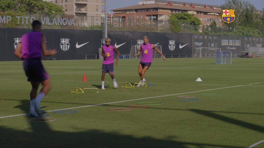 Así ha sido la segunda sesión de entrenamiento del Barça