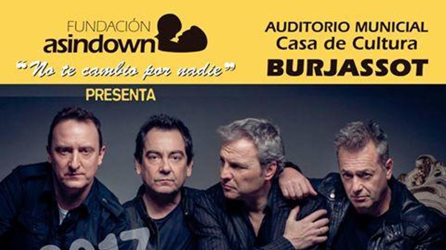 Hombres G actuarán en Burjassot a beneficio de Asindown