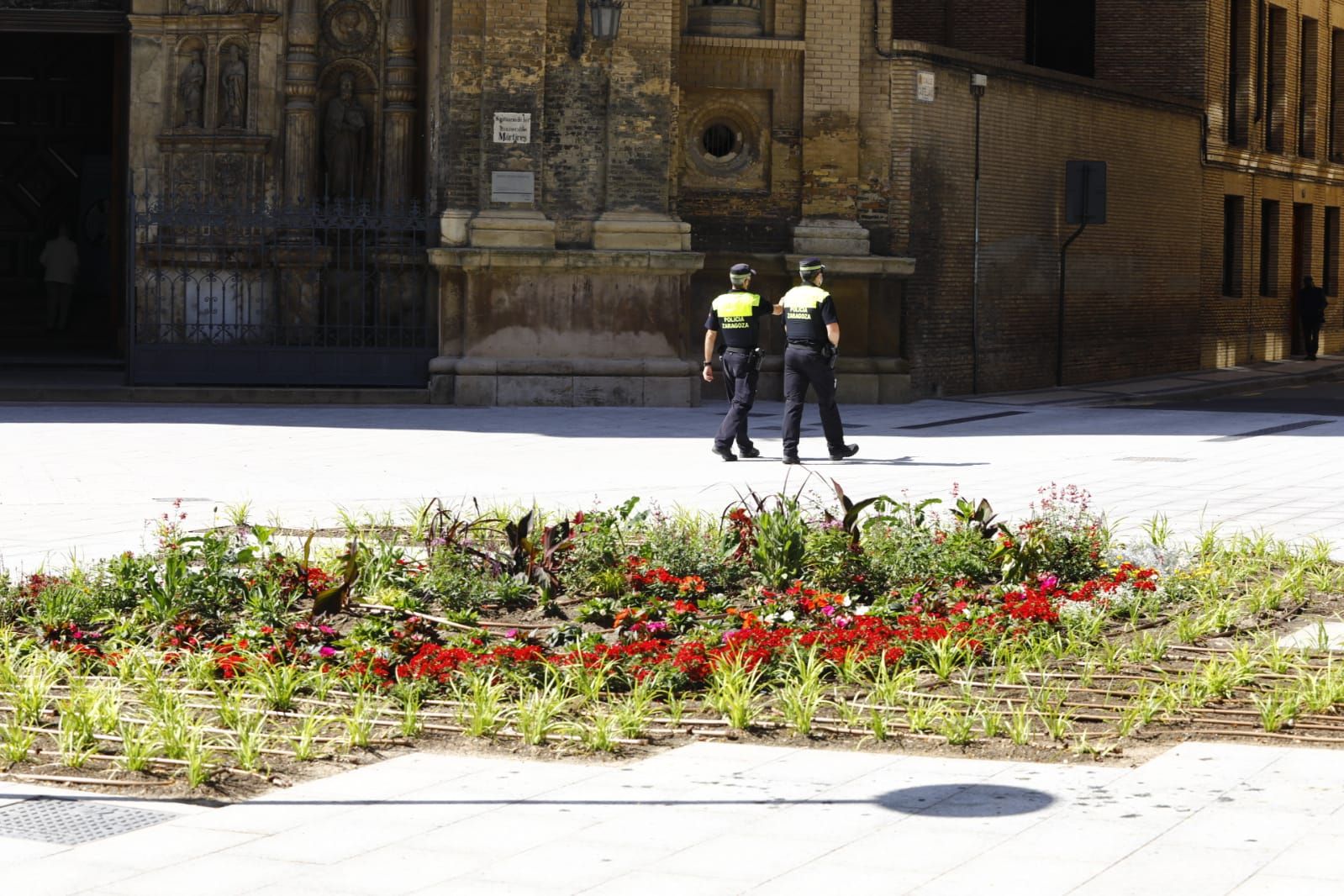 Vandalismo en la Plaza Santa Engracia de Zaragoza