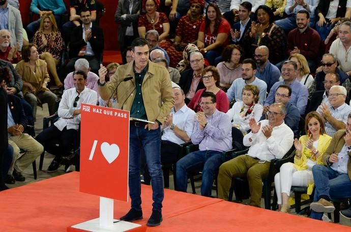 Las Palmas de Gran Canaria. Mitin de Pedro Sánchez  | 14/04/2019 | Fotógrafo: José Carlos Guerra