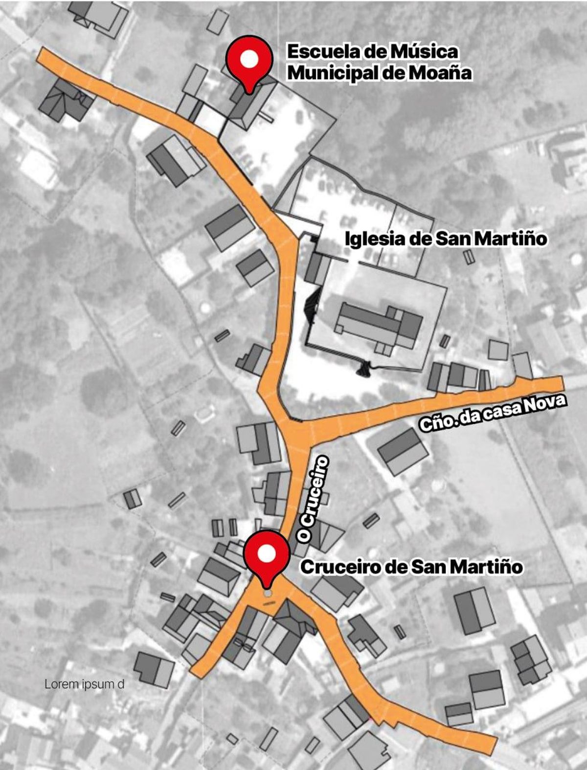 El plano de la humanización proyectada.