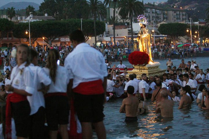 Procesión de la Virgen del Carmen en el Palo.